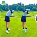 橋添恵 Megumi Hashizoe 日本の女子ゴルフ スローモーションスイング!!!