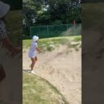 インスタゴルフ女子フォロワー数NO.1あおい夏海さんのバンカー練習・勝浦ゴルフ俱楽部2022年7月