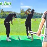 U Ree Jun チョン・ウリ 韓国の女子ゴルフ スローモーションスイング!!!