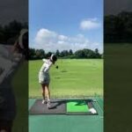 人気ゴルフ女子岩崎静羅さんのユーティリティ練習・熊谷ゴルフクラブ2022年7月
