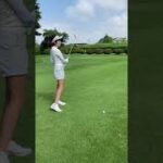 人気ゴルフ女子岩崎静羅さんのアプローチ練習・熊谷ゴルフクラブ2022年7月