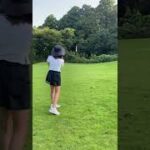 人気ゴルフ女子岩崎静羅さんのアプローチ練習・成田の森カントリークラブ2022年8月