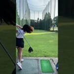 人気ゴルフ女子岩崎静羅さんのドライバー練習・成田の森カントリークラブ2022年8月