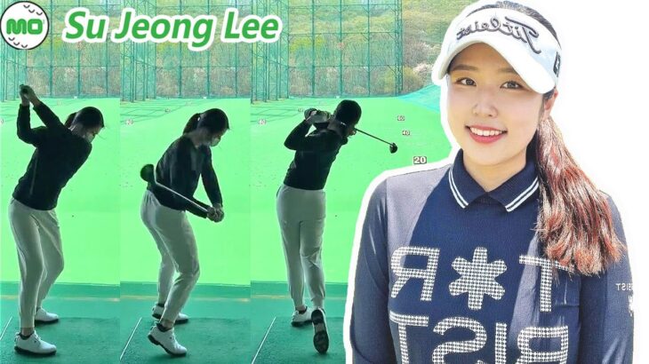 Su Jeong  LEE リ・スジョン 韓国の女子ゴルフ スローモーションスイング!!!