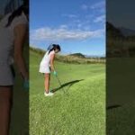 人気ゴルフ女子萌さんのパター練習・吉井カントリークラブ2022年9月