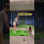 【独学ゴルフ女子】レディースクラブじゃ物足りないゴルフ女子 メンズドライバーで220ヤード飛ばします【ゴルフ練習 ゴルフスイング】