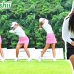 石井理緒 Rio Ishii 日本の女子ゴルフ スローモーションスイング!!!