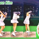 Si Yeon Kim キム・シヨン 韓国の女子ゴルフ スローモーションスイング!!!