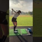 人気ゴルフ女子武田奈津美さんのアイアン練習・オークビレッジ2022年10月