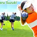 Chiharu Suzuki 鈴木千晴 日本の女子ゴルフ スローモーションスイング!!!