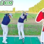 Hee Ji KIM キム・ヒジ 韓国の女子ゴルフ スローモーションスイング!!!