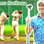 Mikumu Horikawa 堀川未来夢 日本の男子ゴルフ スローモーションスイング!!!