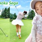 Momoka Sega 瀬賀百花﻿ 日本の女子ゴルフ スローモーションスイング!!!