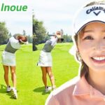 Rika Inoue 井上莉花 日本の女子ゴルフ スローモーションスイング!!!