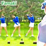 Yamaki Seira 八巻セイラ 日本の女子ゴルフ スローモーションスイング!!!