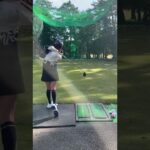 人気ゴルフ女子岩崎静羅さんのウッド練習・霞ヶ浦国際ゴルフコース2022年11月