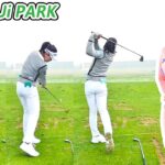 Min Ji PARK パク・ミンジ 韓国の女子ゴルフ スローモーションスイング!!!