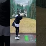 人気ゴルフ女子武田奈津美さんのアイアン練習・星の宮カントリー倶楽部2022年12月