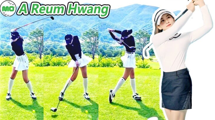 A Reum Hwang  ファン・アルム 韓国の女子ゴルフ スローモーションスイング!!!