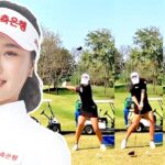 Na Eun Keum クム・ナウン 韓国の女子ゴルフ スローモーションスイング!!!