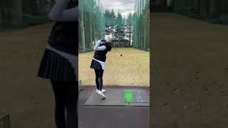 人気ゴルフ女子武田奈津美さんのUT練習・星の宮カントリー倶楽部2022年12月