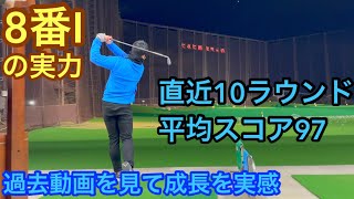 【ゴルフ初心者】100切り安定してきたゴルファーの8番アイアンの実力
