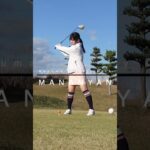【ゴルフ女子】私のティーショット7　#shorts