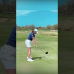 美女ゴルフ選手「渋野日向子」幻想的なスイングモーション, Power hitter “Hinako Shibuno” Powerful swing motion
