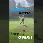 【女子ゴルフ】ドライバー 220ヤード越えのスイング 正面動画【テーラーメイド SIM】