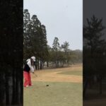 吹雪の中のゴルフ